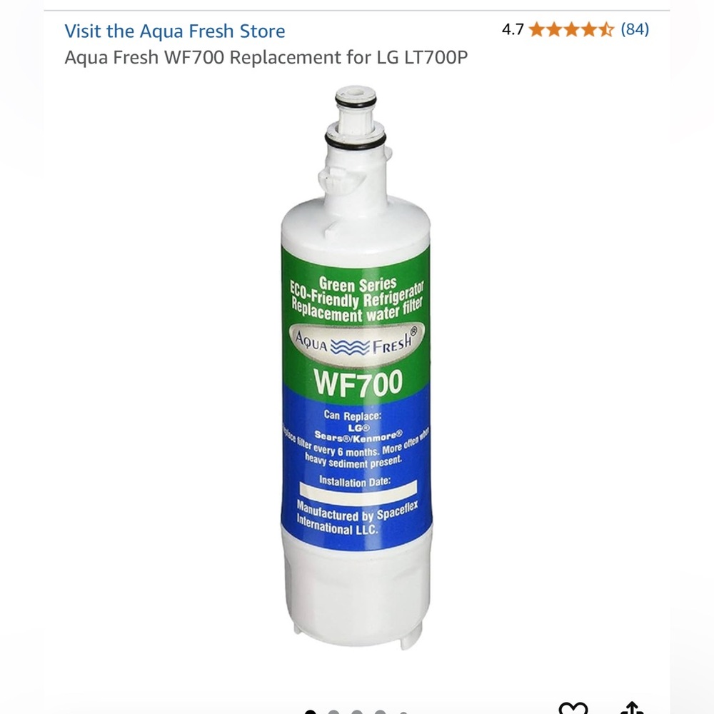 Aqua Fresh Replacement‎ Water Filter for WF700